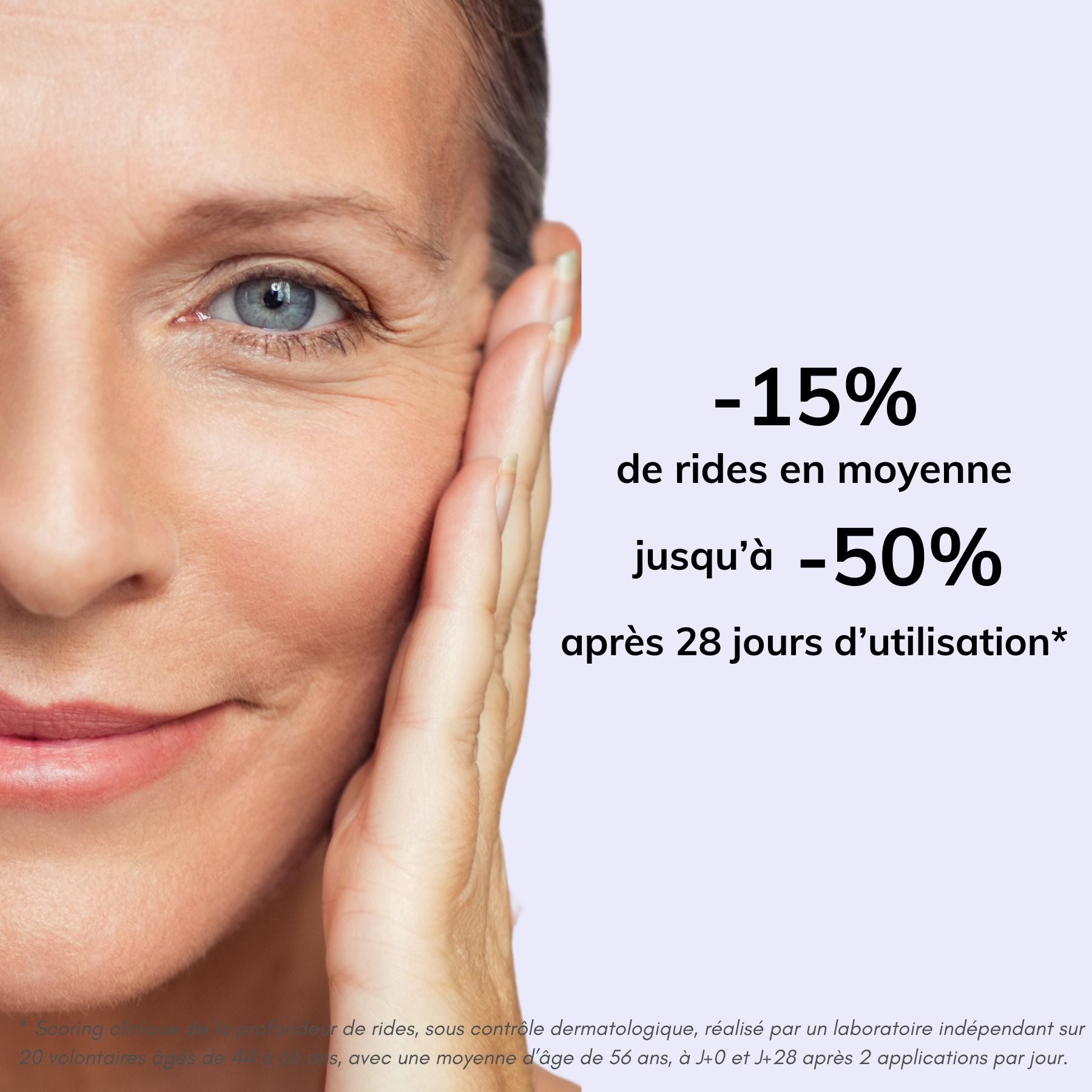 Serum A diminue les rides jusqu'à 50%