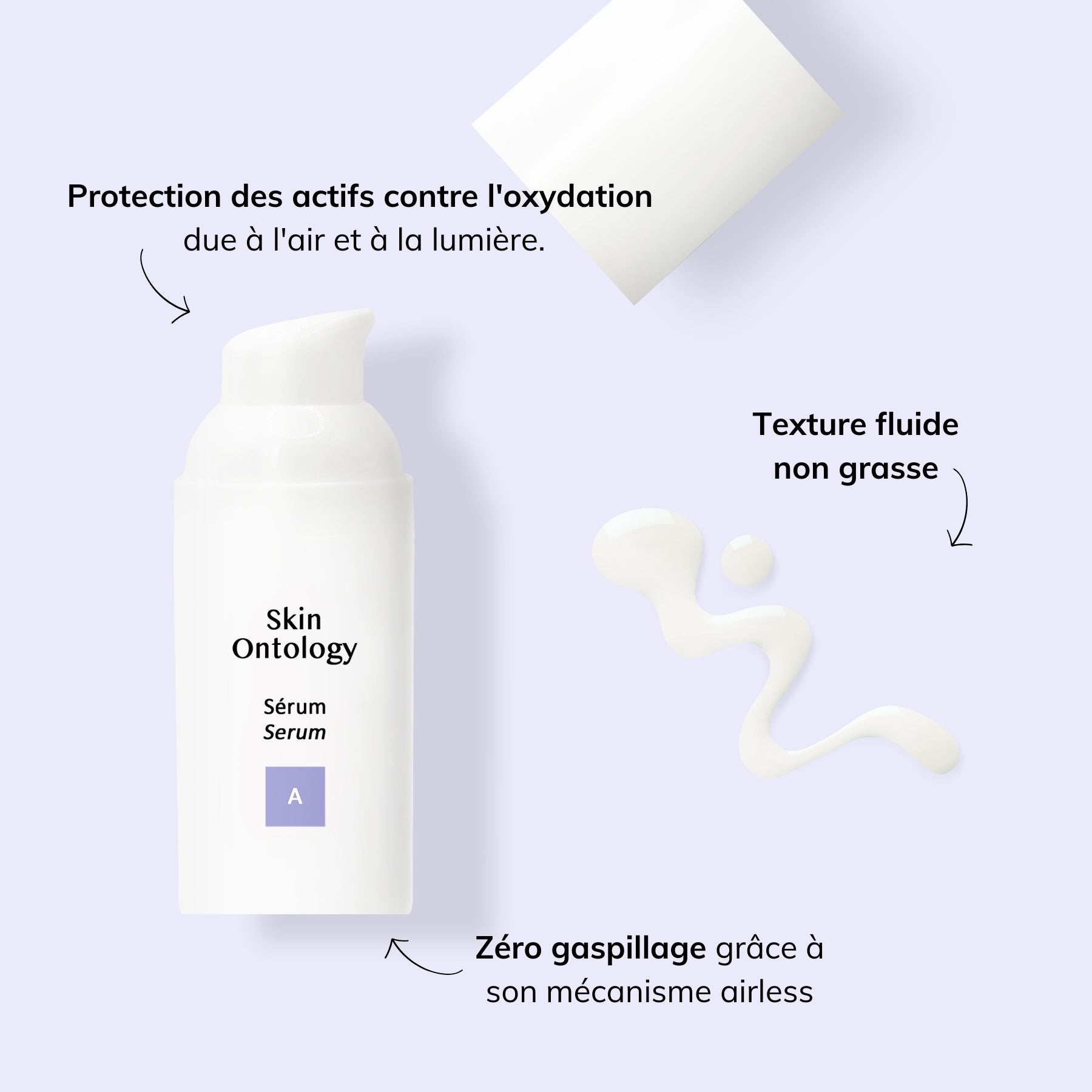 Serum A texture fluide non grasse et protection maximale contre l'oxydation 